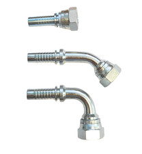 Hydraulic Hose Insert Fittings - 45 or 90 Deg Female Swivel 1/4" BSP to 1" BSP