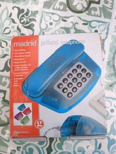 Geemarc Madrid Vintage Retro Transparent Green Pushbutton Handset New telephone