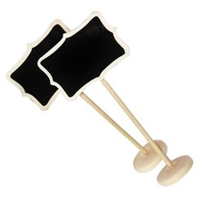  10 Pcs Wedding Seating Plan Board Mini Chalkboard Signs with Stand Message Base