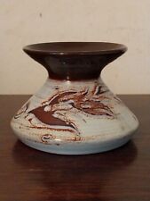 Vintage Unusual 1970 Skegness Pottery Squat Candle Holder Stick Gordon Ottewell 