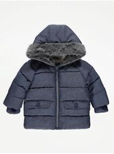 EX STORE GEORGE BABY NAVY FAUX