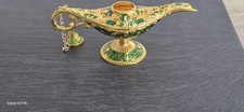 DESK TOP " ALADDINS GENIE LAMP" METAL 4.5" LENGTH