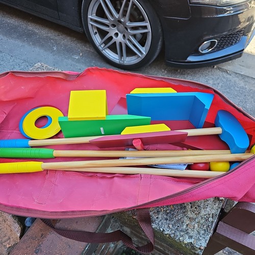 Wooden kids golf set crazy - -,