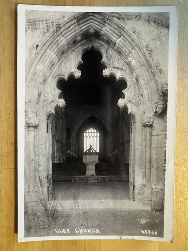Postcard cley church - -,