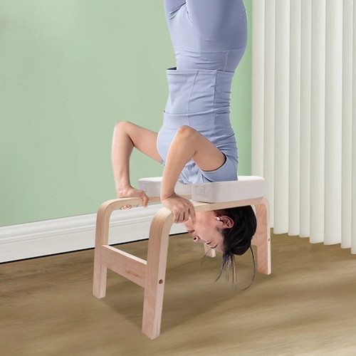 White modern yoga - white, headstand