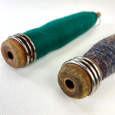 Vintage Wood Spool Textile