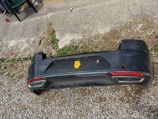 2015+ VOLKSWAGEN PASSAT B8 SALOON REAR BUMPER IN GREY SEE DAMAGE CRACKED