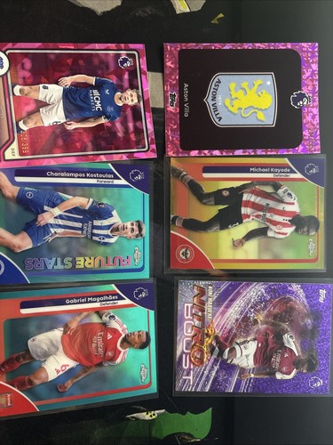 Topps football numbered - topps, 6x