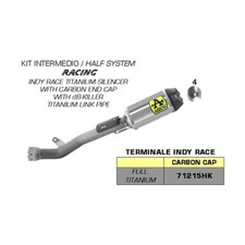 ARROW slip-on indy race muffler and fitting for Kawasaki 1000 ZX10RR NINJA 2021-