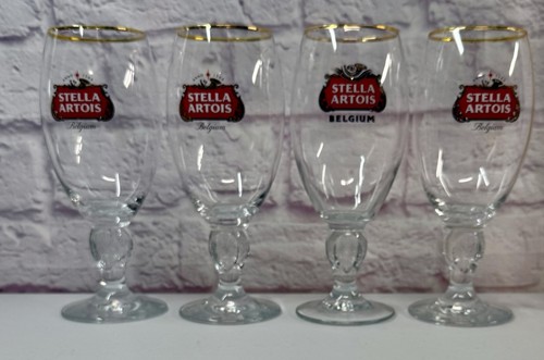 Stella artois gold rim - stella, beer