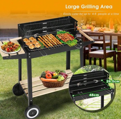 Charcoal rectangular barbecue - charcoal,