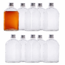 Glass Flask Bottles with Lids