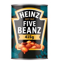 4 X Heinz Baked Beans Five Beanz In Tomato Sauce 415G