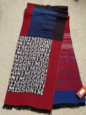 Missoni Mens Wool Scarf - Made In Italy