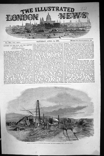 Antique old print 1855 - antique,