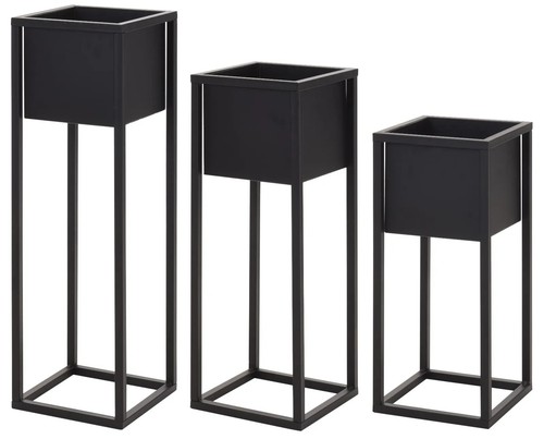 Tall metal planter - planter, pot
