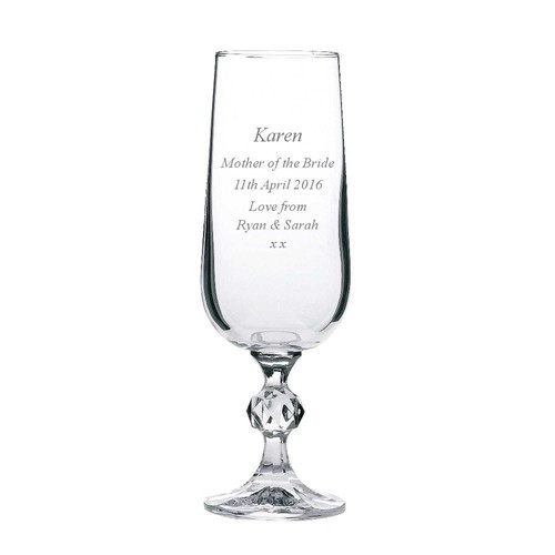 Personalised crystal champagne - crystal,