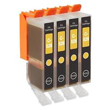4 Yellow Ink Cartridges for Canon PIXMA iP4850 iP4950 iX6550 MG5150 MG5200