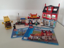 Lego City 7641 Bus Pizzeria Bike Shop VGC 100% Complete With Instructions