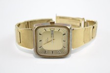 Marvin Gold Tone Day Date Watch Automatic Working