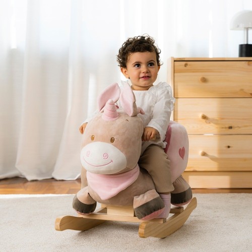 Baby rocking horse toy wooden - baby,