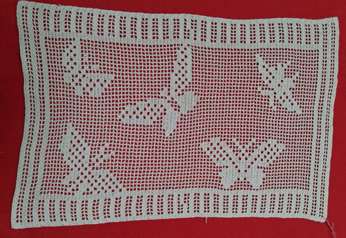 Vintage beige hand crochet - vintage,