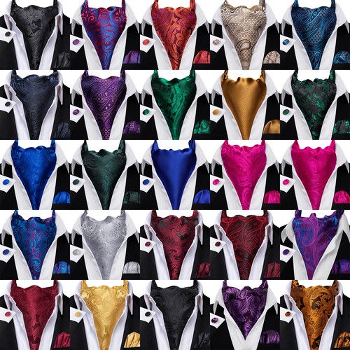 Ascot cravat tie set - ascot,