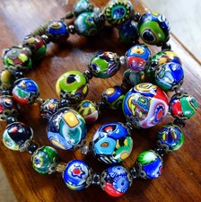 vintage millefiori multi
