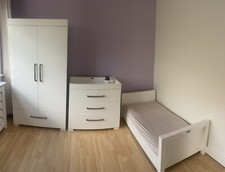 Silver Cross Notting Hill 3 Piece Nursery Room Set – High Gloss White