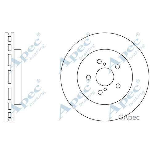 Brake discs vented for - 2x,