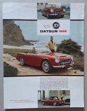 Datsun 1600 Convertible Brochure / Leaflet c.1966