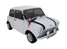 White Mini Cooper Clock -