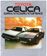 Toyota Celica 2.0 XT & Supra 2.8i 1984-1985 UK Market Foldout Brochure FAIR