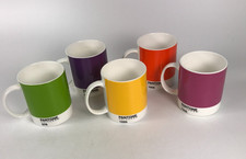 5 x PANTONE LIFESTYLE Colour Mugs Designer Coffee & Tea China Porcelain
