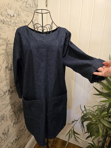 Eko blue denim smock tunic - denim,