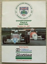 SILVERSTONE 3/4 Oct 1987 BRDC