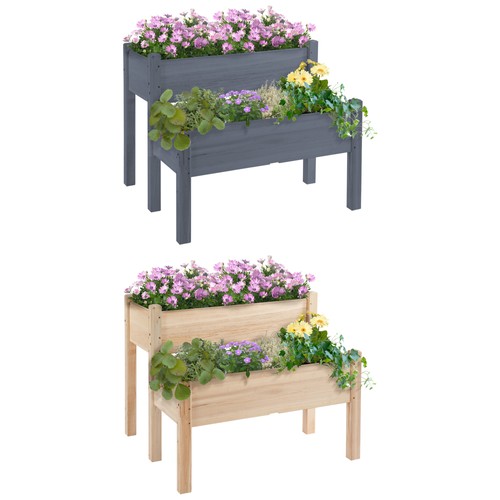 Outsunny tier raised garden - outsunny,