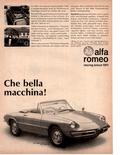 1967 alfa romeo - alfa, duetto