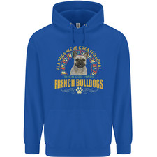 A French Bulldog Dog Mens 80% Cotton Hoodie