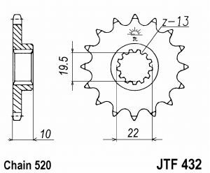 Sprocket chain kit suzuki - chain,