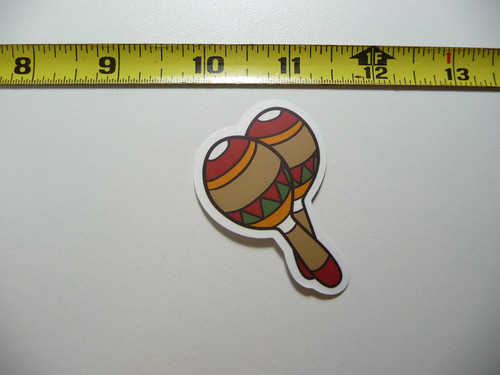 Maracas small sticker decal - maracas,