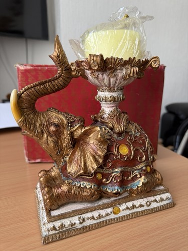 Elephant candle holder - candle,