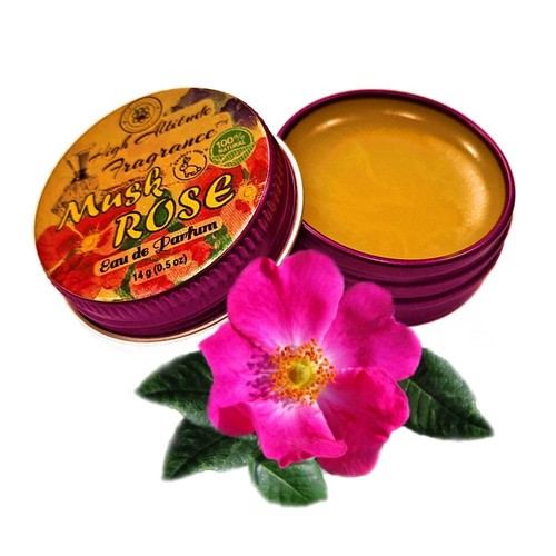 Musk rose solid perfume - solid,