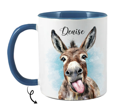 Donkey personalised mug gift - mug,,