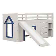 COSTWAY Loft Bed Single Size