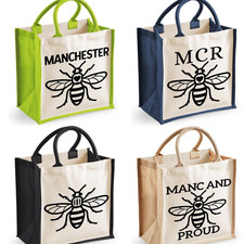 Manchester Bee Bag Midi Jute