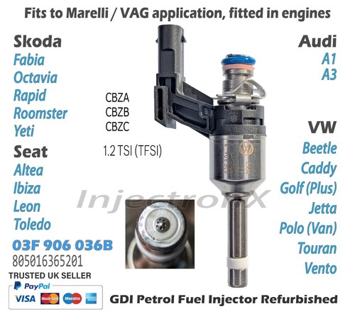 Gdi fuel injector - fuel, 03f906036b