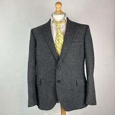 Marks and Spencer Moon Tweed Blazer Jacket Men's 48R Dark Grey M&S Sports