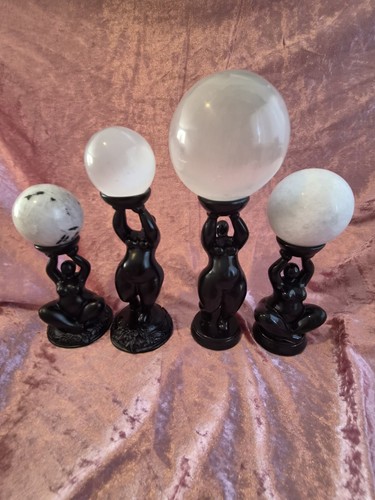 Voluptuous woman sphere holder - sphere,