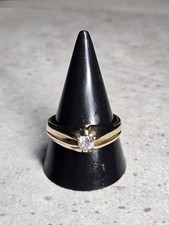 9ct Gold Diamond Ring Mens